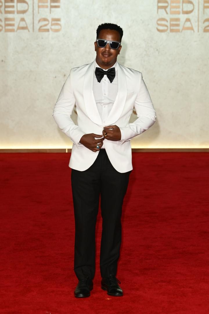 Abdirahman Fiili at the Red Sea International Film Festival premiere of Barni